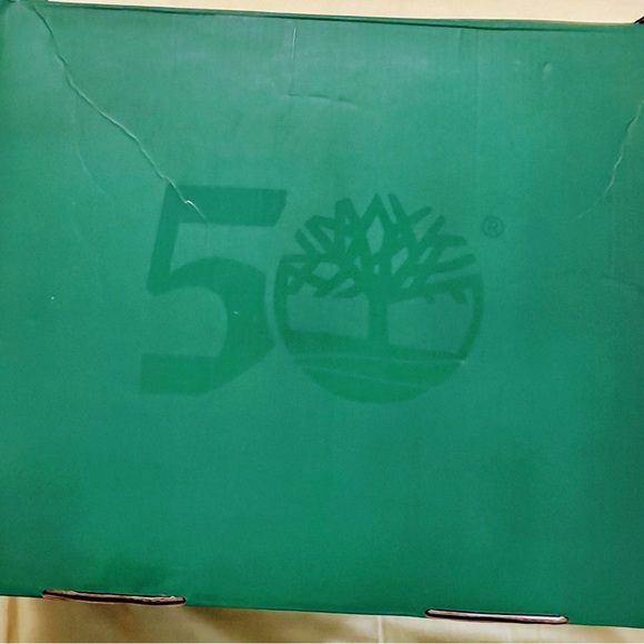 NEW with box MEN’S AWESOME GREEN TIMBERLAND 50th ANNIVERSARY BOOTS SIZE 10.5 - Picture 9 of 11